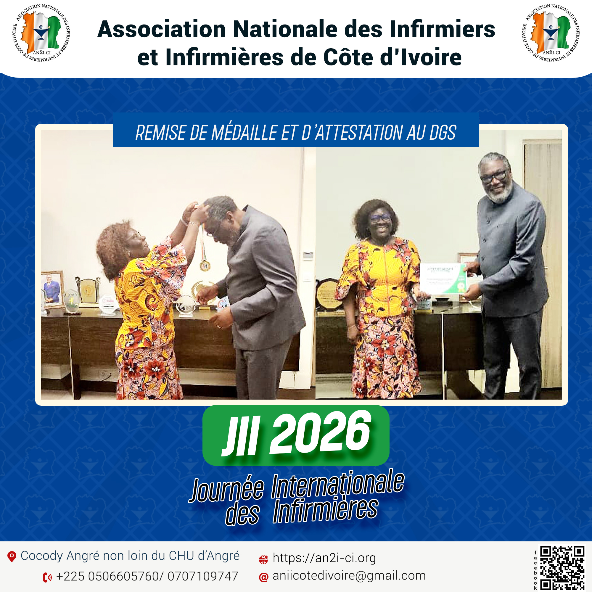 Le Directeur Général de la Santé (DGS) a été honoré